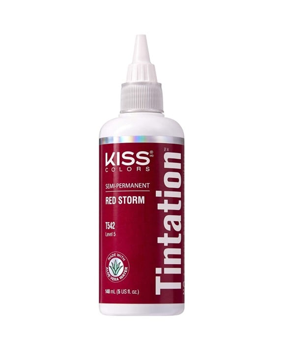 KISS COLOURS TINTATION SEMI PERMANENTE ROUGE TEMPÊTE T542 