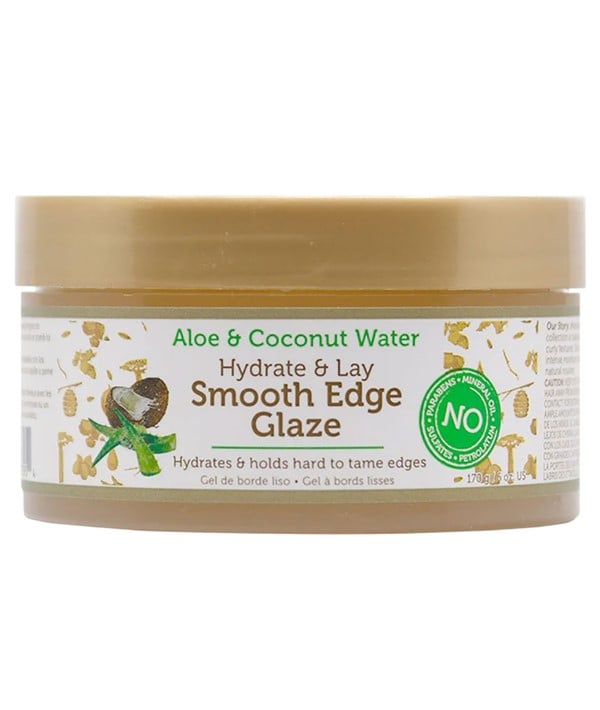 L'EAU DE COCO D'ALOE hydrate et pose un glaçage à bord lisse