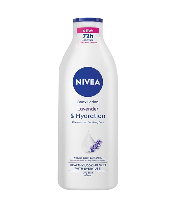 LAIT CORPS NIVEA LAVANDE ET HYDRATATION POUR PEAU SÈCHE 