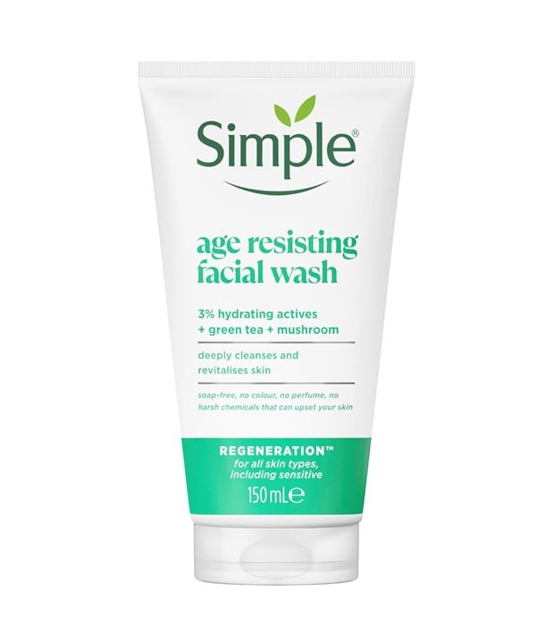 LAVAGE DU VISAGE SIMPLE RÉSISTANT À L'ÂGE 