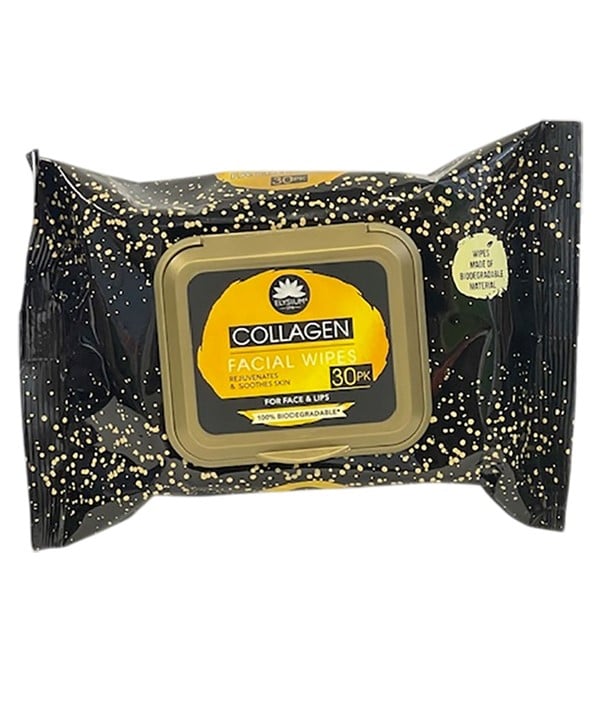 LINGETTES POUR LE VISAGE AU COLLAGÈNE ELYSIUM SPA