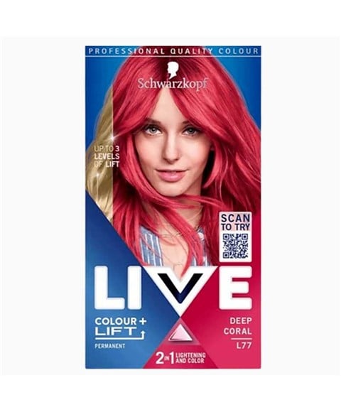 LIVE COLOR PLUS LIFT COULEUR PERMANENTE L77 CORAIL PROFOND