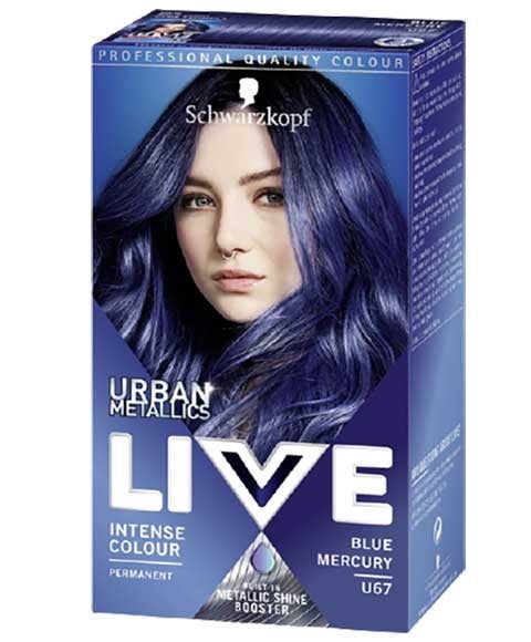 LIVE COLOUR COULEUR INTENSE U67 BLEU MERCURE 