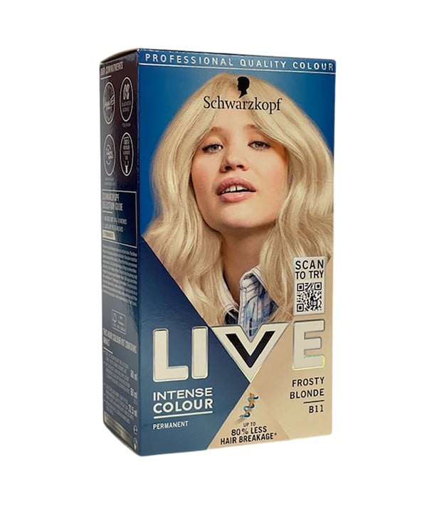 LIVE COULEUR PERMANENTE INTENSE B11 BLOND GIVRÉ 