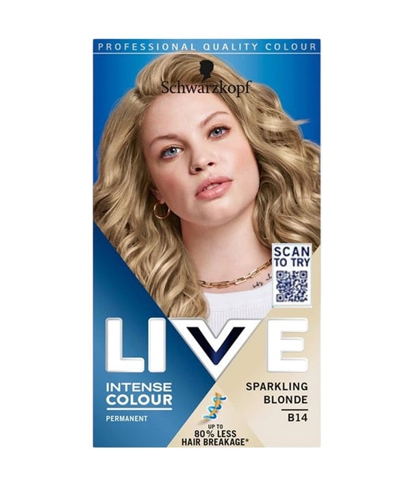 LIVE COULEUR PERMANENTE INTENSE B14 BLOND PÉTILLANT 