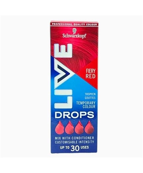 LIVE DROPS COULEUR TEMPORAIRE FIERY RED 