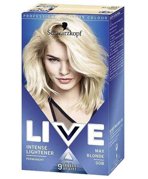 LIVE ECLAIRCISSANT INTENSE COULEURS PERMANENTES 00B MAX BLONDE 