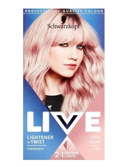 LIVE LIGHTENER PLUS TWIST COULEUR PERMANENTE 101 COOL ROSE