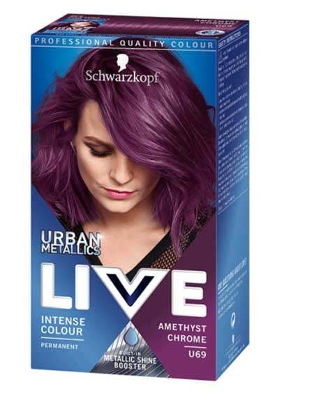 LIVE URBAN METALIC COULEUR PERMANENTE INTENSE U69 AMETHYSTE