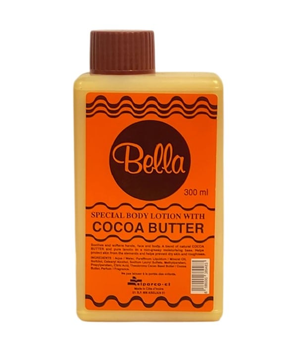 LOTION CORPORELLE SPÉCIALE AU BEURRE DE CACAO BELLA