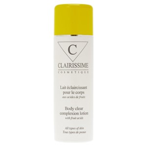 LOTION COSMETIQUE CORPS TEINT CLAIR AUX ACIDES DE FRUITS
