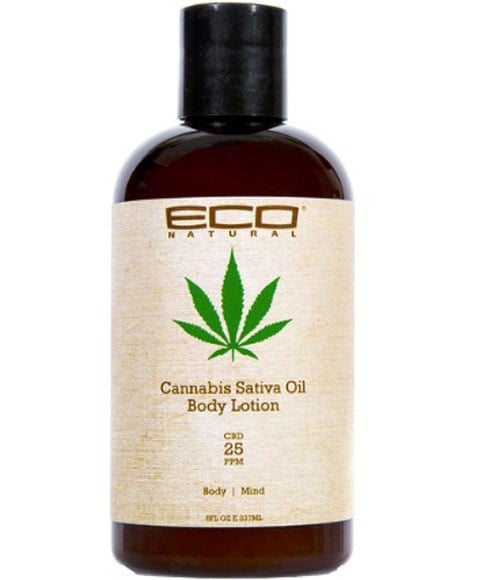 LOTION POUR LE CORPS À L'HUILE DE CANNABIS SATIVA ECO NATURELLE 