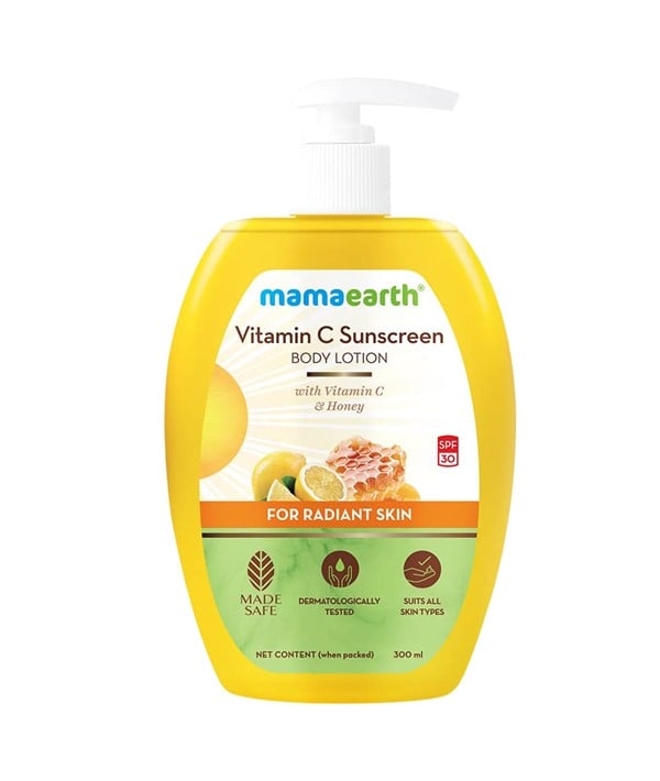 LOTION POUR LE CORPS ÉCRAN SOLAIRE À LA VITAMINE C ET AU MIEL POUR RA