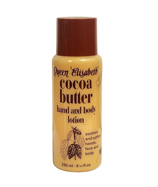 LOTION POUR LES MAINS ET LE CORPS AU BEURRE DE CACAO REINE ELISABETH 