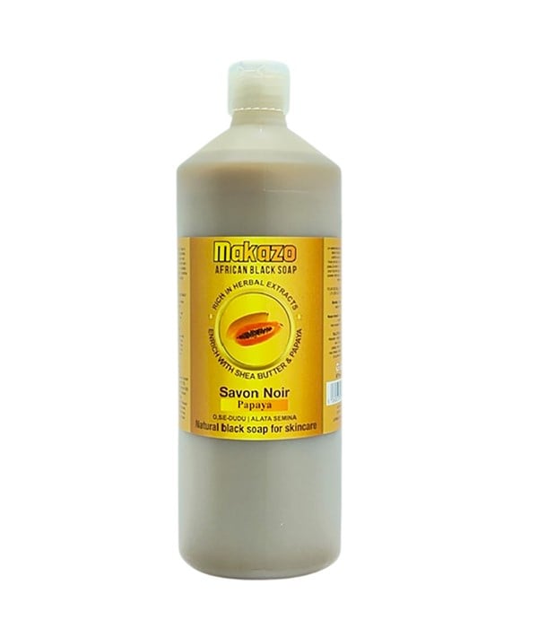 MAKAZO PAPAYA AFRICAN BLACK SOAP Lavage quotidien du corps 