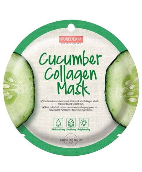 MASQUE AU COLLAGÈNE DE CONCOMBRE PUREDERM 