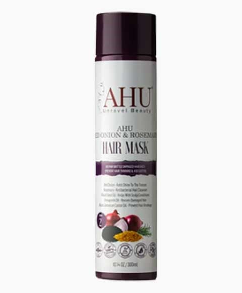 MASQUE CAPILLAIRE AHU À L'OIGNON ROUGE ET AU ROmarin 