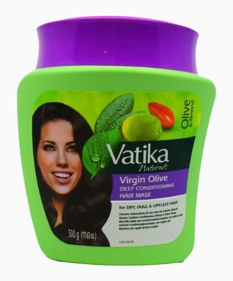 MASQUE CAPILLAIRE CONDITIONNANT EN PROFONDEUR À L'OLIVE VIERGE VATIKA NATURALS 