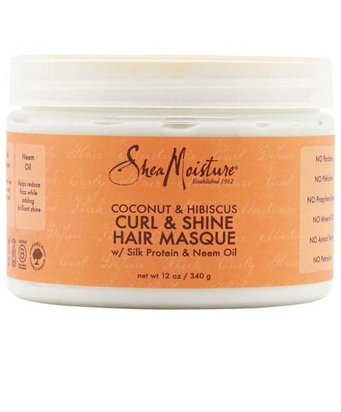 MASQUE CHEVEUX CURL ET BRILLANCE À LA NOIX DE COCO ET À L'HIBISCUS 