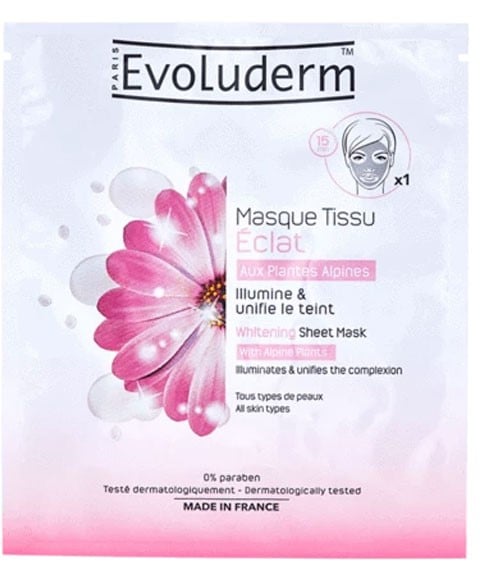 MASQUE EN FEUILLE AUX PLANTES ALPINES 