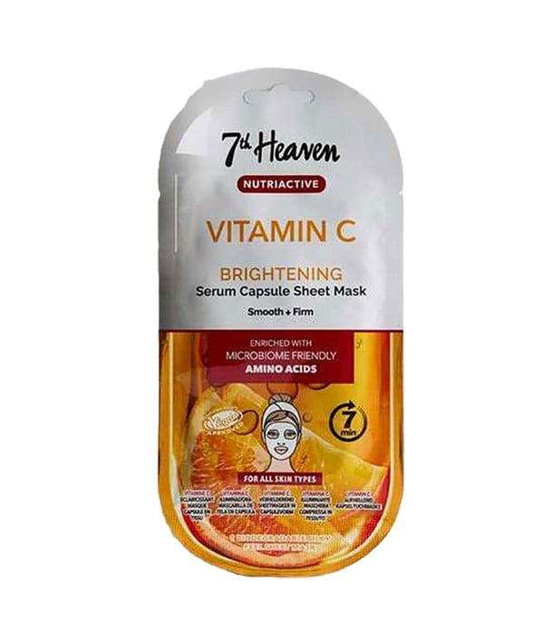 MASQUE EN FEUILLE DE CAPSULE DE SÉRUM DE VITAMINE C C NUTRIACTIVE 7TH HEAVEN
