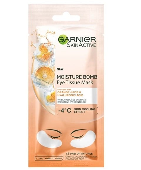 MASQUE EN TISSU POUR LES YEUX SKIN ACTIVE MOISTURE BOMB AU JUS D'ORANGE