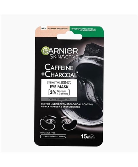 MASQUE REVITALISANT POUR LES YEUX AU CHARBON DE CAFÉINE SKIN ACTIVE 
