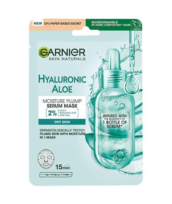 MASQUE SÉRUM POMPE D'HUMIDITÉ HYALURONIQUE À L'ALOE HYALURONIQUE SKIN ACTIVE 