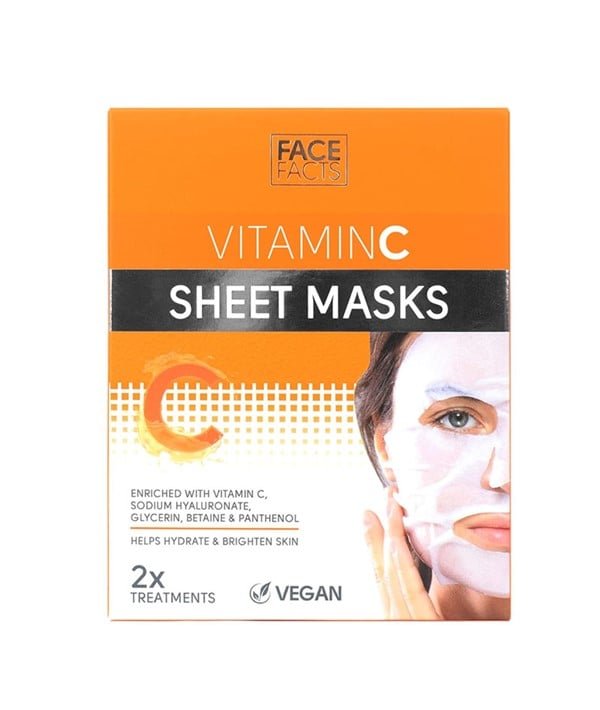 MASQUES EN FEUILLES DE VITAMINE C FACE FAACTS 