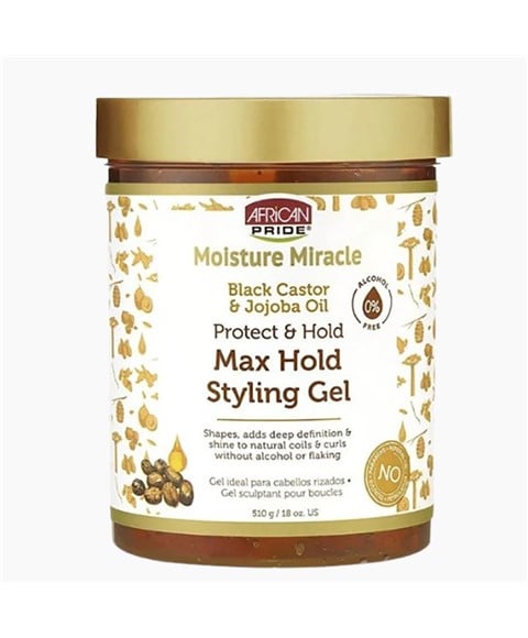 MOISTURE MIRACLE BLACK CASTOR ET JOJOBA OIL MAX HOLD STYL