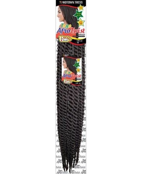MOTOWN TRESS SYN CAT 22 TOGO AFRO TWIST TRESSE 
