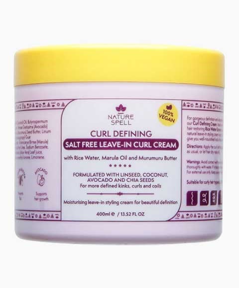 NATURE SPELL CURL DEFINING SANS SEL CONGÉ DANS LA CRÈME CURL