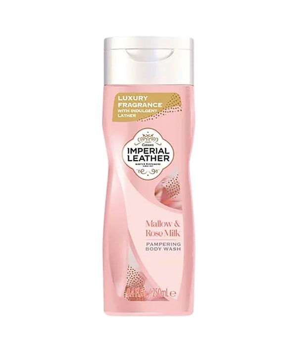 NETTOYANT POUR LE CORPS PAMPERING IMPERIAL LEATHER MAUVE ET LAIT DE ROSE