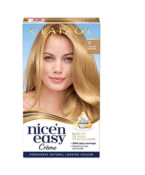 NICE N EASY CREME COULEUR PERMANENTE 8 BLOND MOYEN 