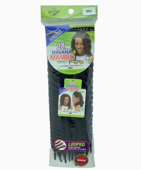 NOIR HAVANA SYN 2 X MAMBO TWIST BRAID 