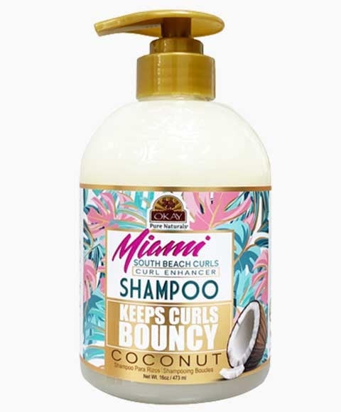 OKAY MIAMI KEEP CURLS SHAMPOOING BOUNCY À LA NOIX DE COCO