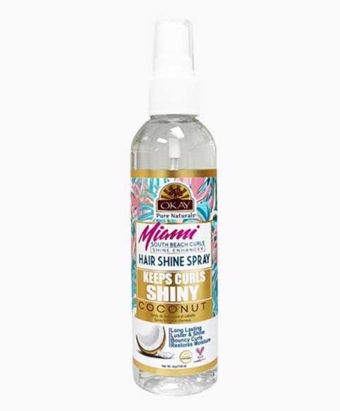 OKAY MIAMI KEEP CURLS SHINY SPRAY BRILLANT POUR CHEVEUX À LA NOIX DE COCO 