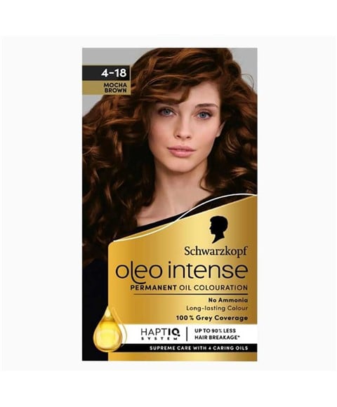 OLEO INTENSE COLORATION PERMANENTE À L'HUILE 4 18 MOKA BROWN 