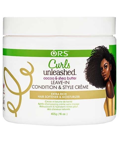 ORS CURLS UNLEASHED Cacao et beurre de karité laisser en état 
