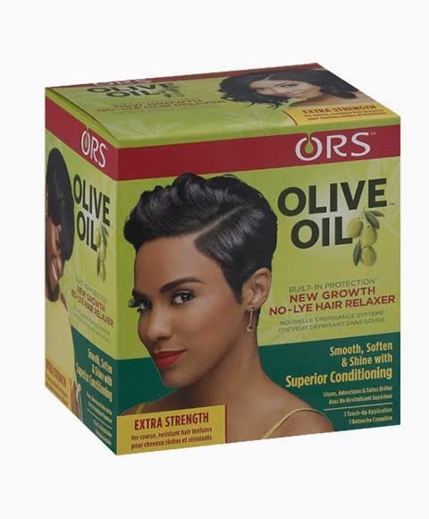 ORS HUILE D'OLIVE NOUVELLE CROISSANCE SANS LYE RELAXER EXTRA FORCE 