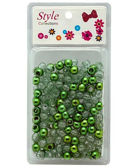 PERLES À CHEVEUX STYLE COLLECTION BD008 VERT 