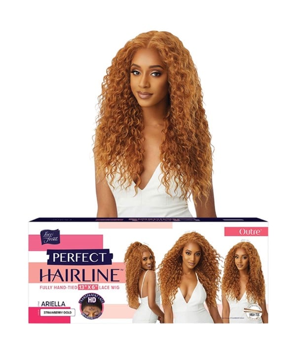 Perruque avant en dentelle synthétique ARIELLA à ligne de cheveux parfaite 