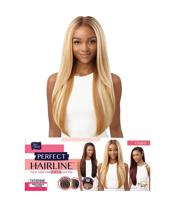 Perruque avant en dentelle synthétique TATIENNE à ligne de cheveux parfaite 