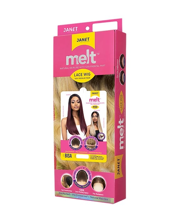 PERRUQUE EN DENTELLE SYNTHÉTIQUE SUISSE TRANSPARENTE MELT HD BISA