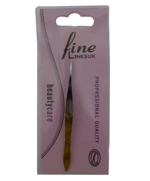 PINCE À ÉPILER FINE LINESUK CHROME POINTUE 