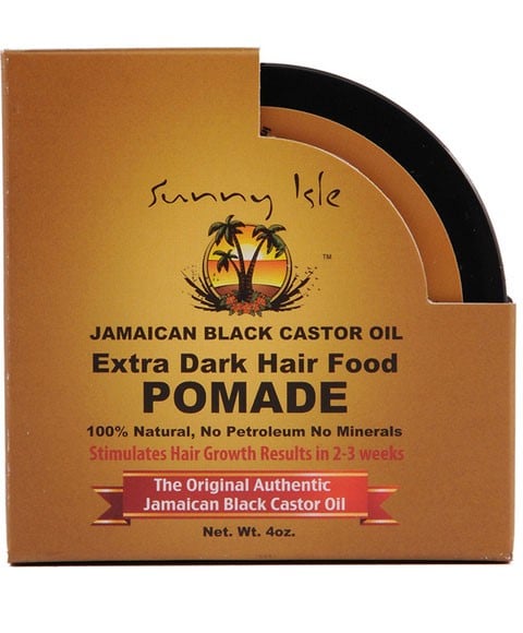POMADE ALIMENTAIRE POUR CHEVEUX EXTRA FONCÉS À L'HUILE DE RICIN NOIRE JAMAÏCAINE 