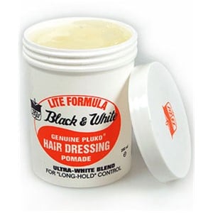 POMADE DE COIFFAGE PLUKO VÉRITABLE NOIR ET BLANC
