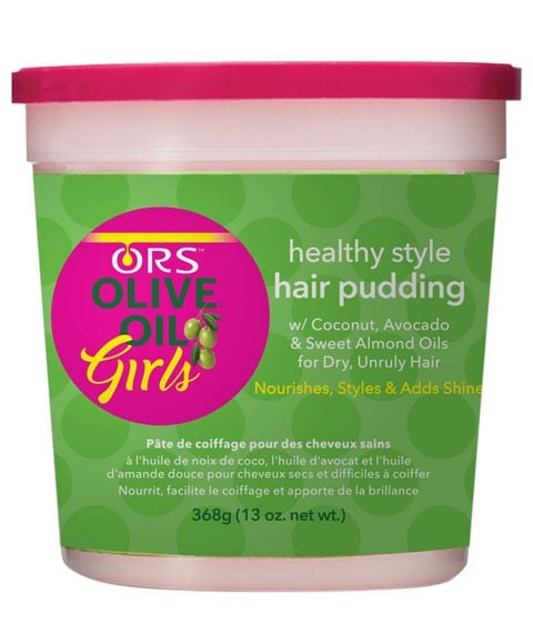 Pot de pudding pour cheveux de filles à l'huile d'olive ORS 