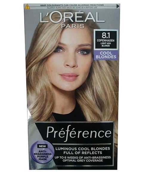 PRÉFÉRENCE BLONDES COOLS LUMINEUSES 8.1 BLOND CENDRÉ CLAIR