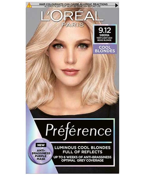 PRÉFÉRENCE BLONDES COOLS LUMINEUSES 9.12 CENDRES TRÈS LÉGERS